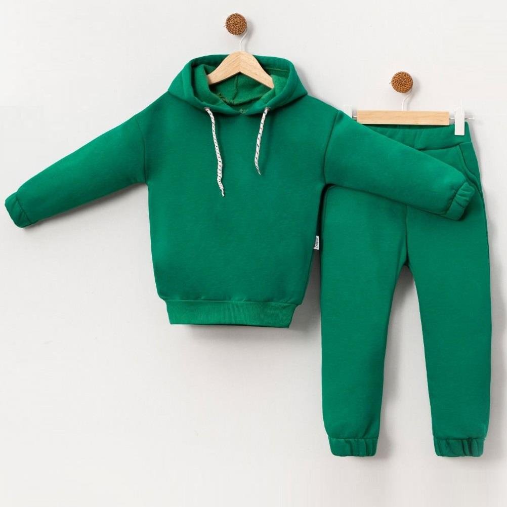 Kapüşonlu Erkek Çocuk Sweatshirt İkili Takım