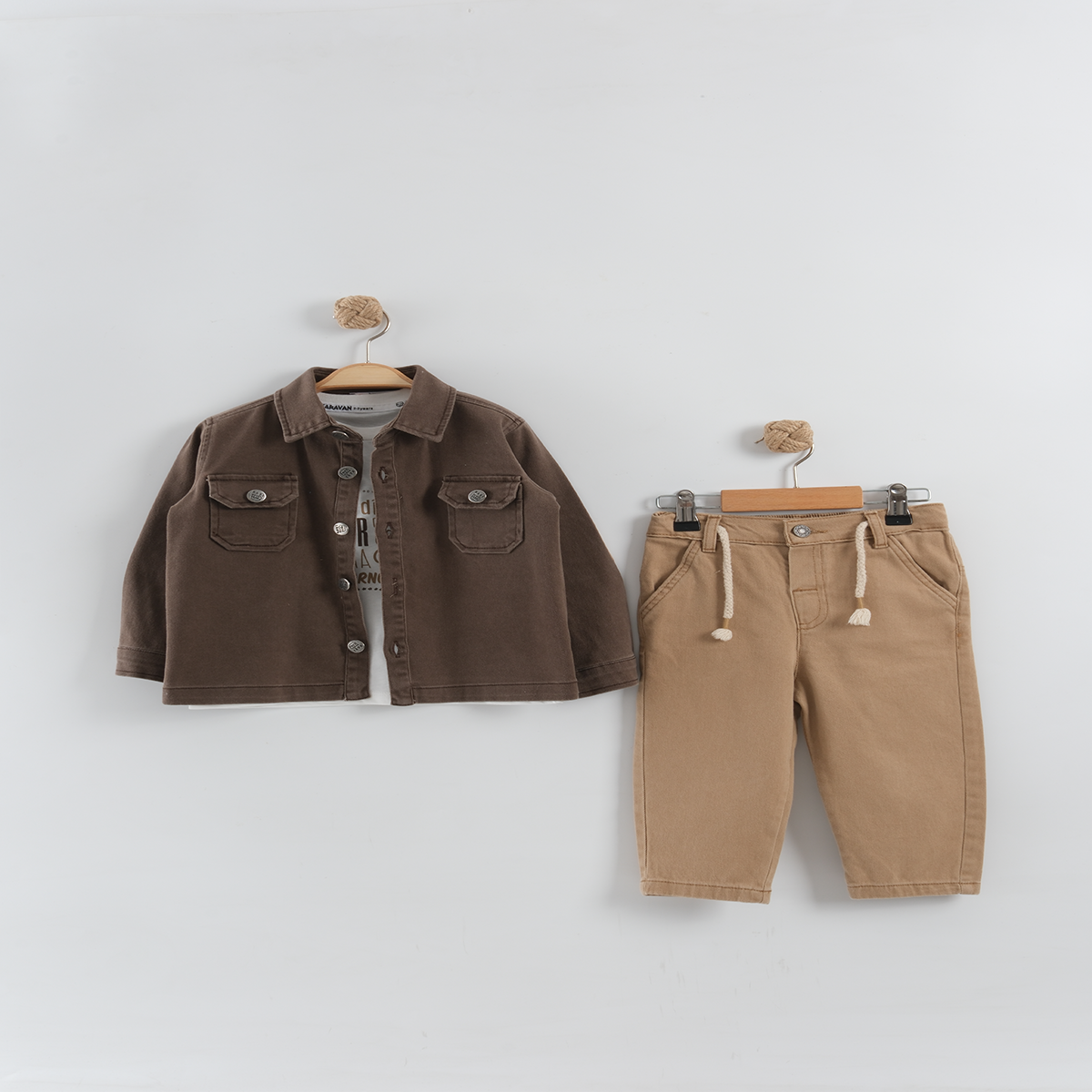KARAVAN BEBE ERKEK ÇOCUK YAŞ 3 LÜ TAKIM