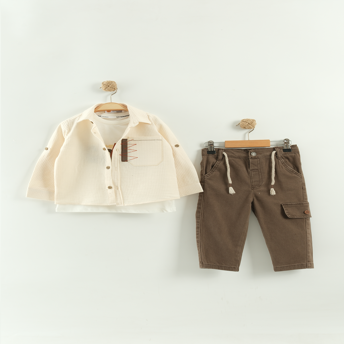 KARAVAN BEBE ERKEK ÇOCUK YAŞ 3 LÜ TAKIM