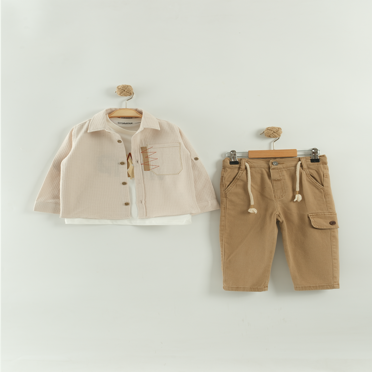 KARAVAN BEBE ERKEK ÇOCUK YAŞ 3 LÜ TAKIM