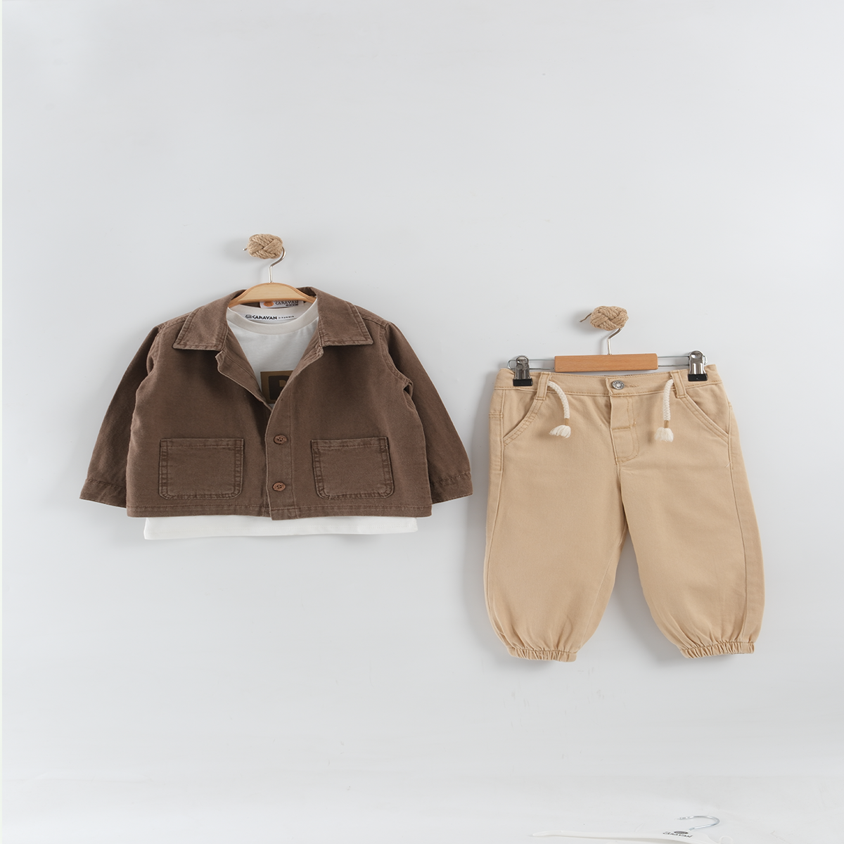 KARAVAN BEBE ERKEK ÇOCUK YAŞ 3 LÜ TAKIM