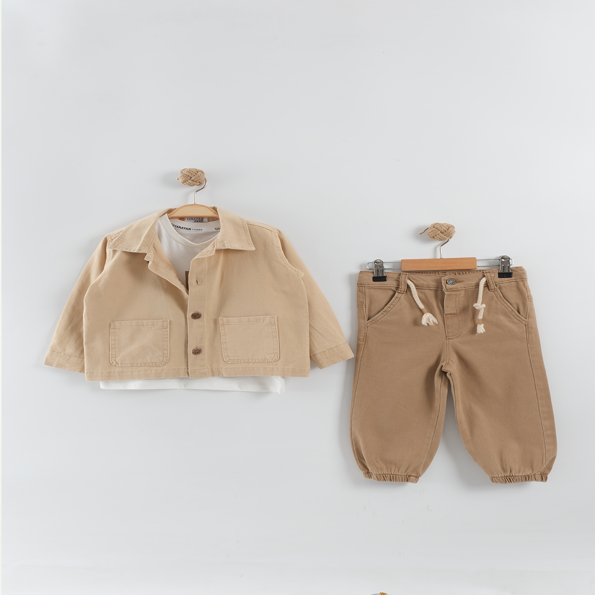 KARAVAN BEBE ERKEK ÇOCUK YAŞ 3 LÜ TAKIM