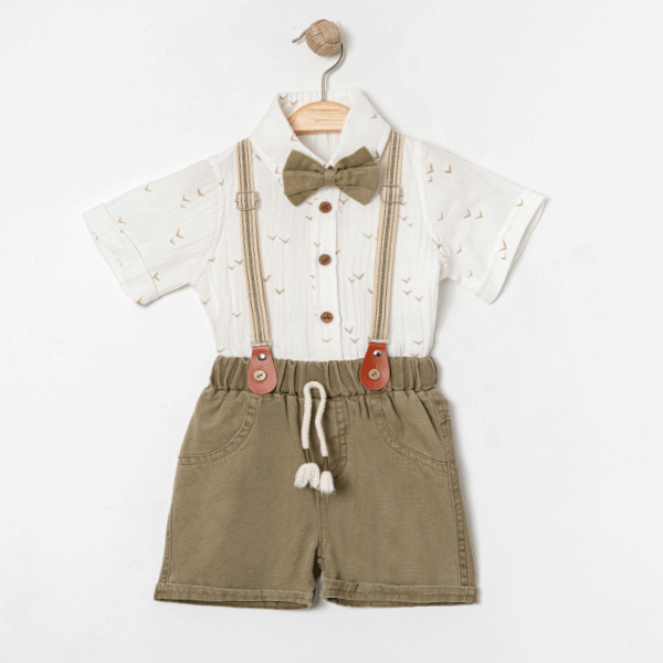 KARAVAN ERKEK BEBEK GÖMLEKLİ ŞORTLU TAKIM 6-24 M