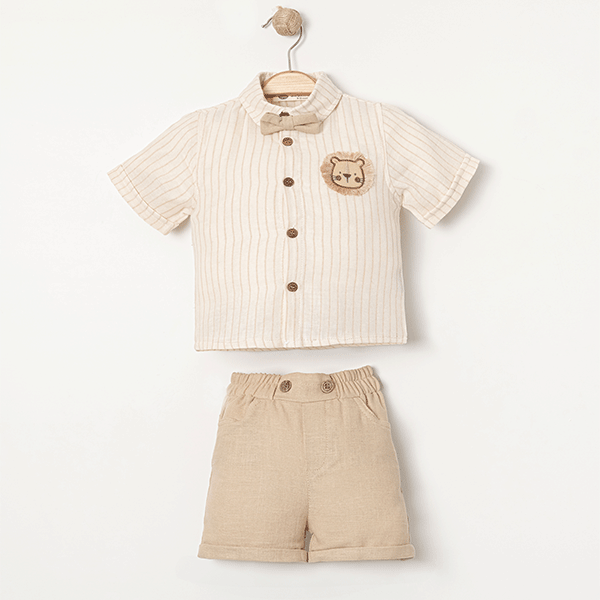 KARAVAN ERKEK BEBEK GÖMLEKLİ ŞORTLU TAKIM 6-24 M