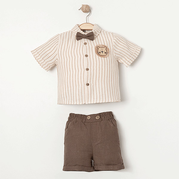 KARAVAN ERKEK BEBEK GÖMLEKLİ ŞORTLU TAKIM 6-24 M