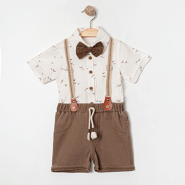 KARAVAN ERKEK BEBEK GÖMLEKLİ ŞORTLU TAKIM 6-24 M
