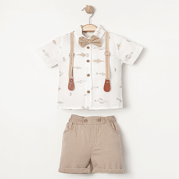 KARAVAN ERKEK BEBEK GÖMLEKLİ ŞORTLU TAKIM 6-24 M
