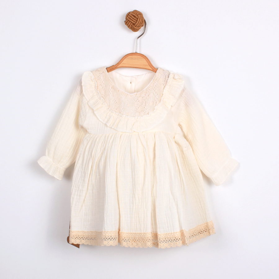 KARDELYA BEBE KIZ BEBEK ROBALI ELBİSE