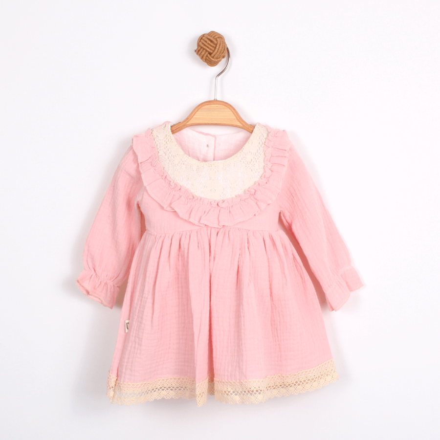 KARDELYA BEBE KIZ BEBEK ROBALI ELBİSE