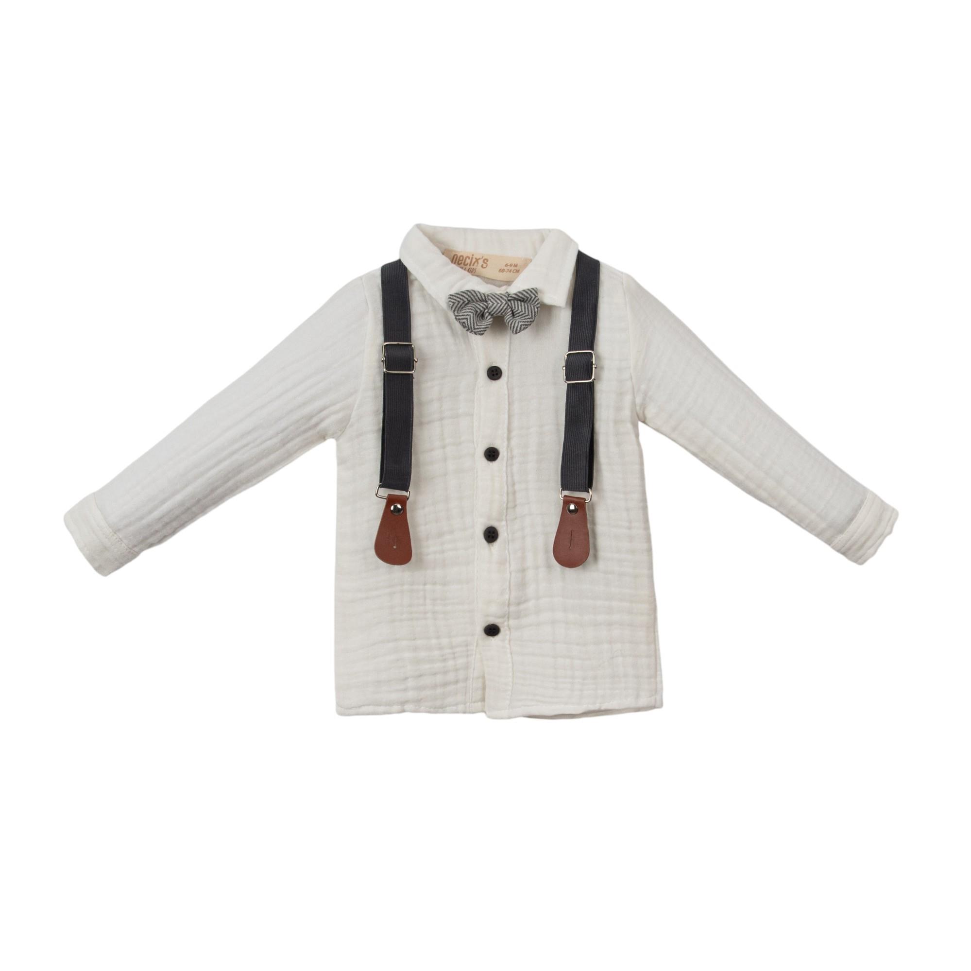 Kariye Gömlekli Erkek Bebek İkili Takım