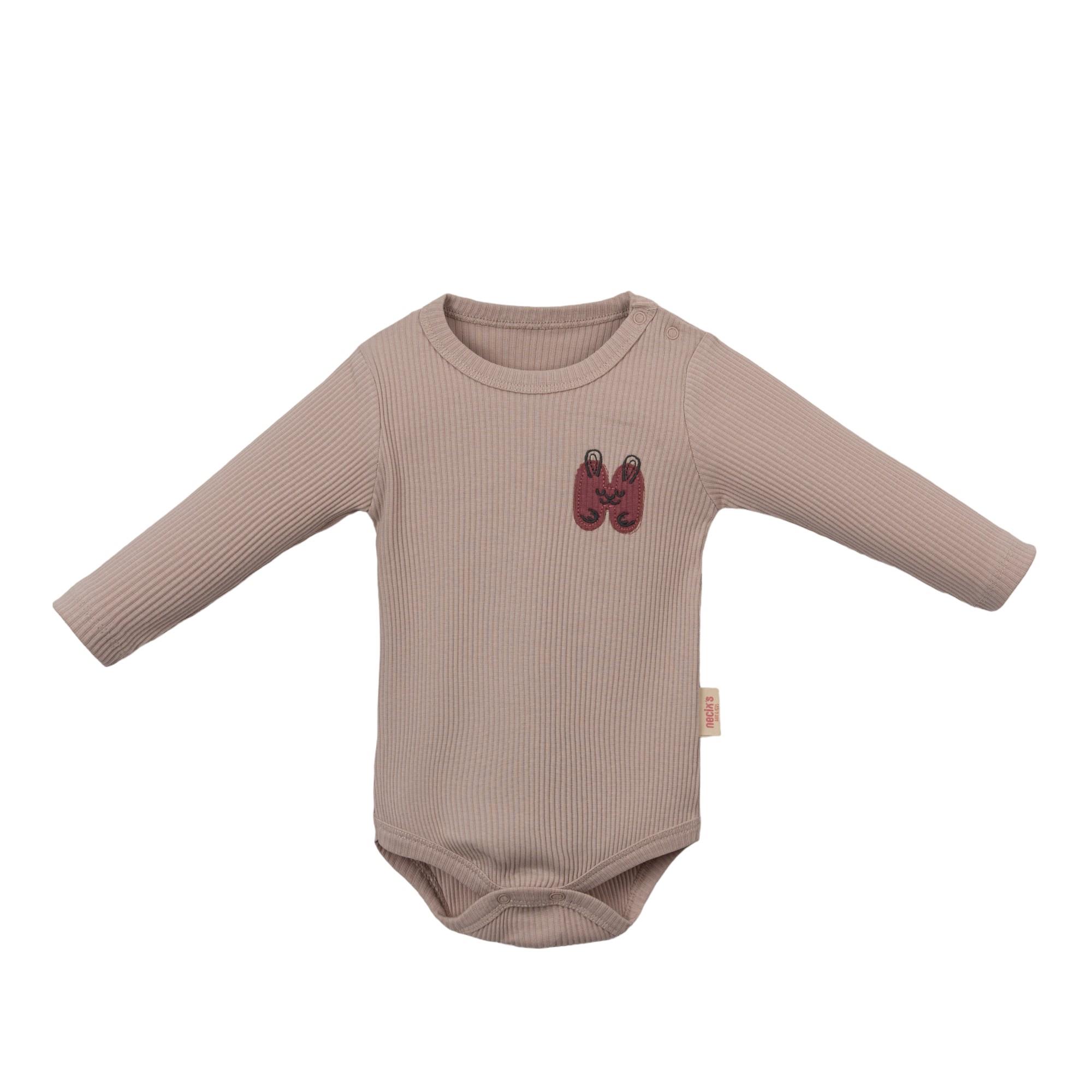 Letter Animal Figürlü Erkek Bebek Bodyli Takım