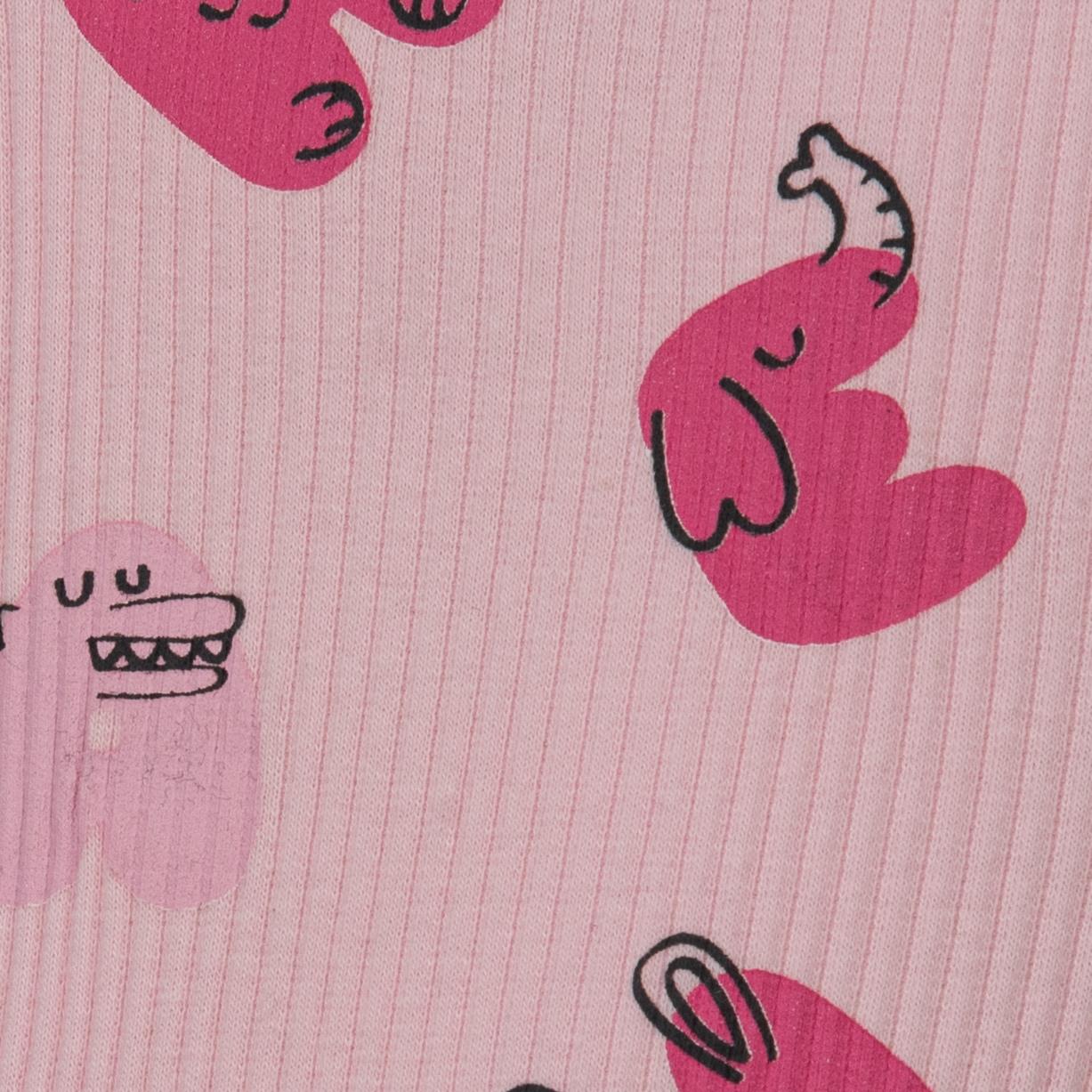 Letter Animal Figürlü Erkek Bebek Bodyli Takım