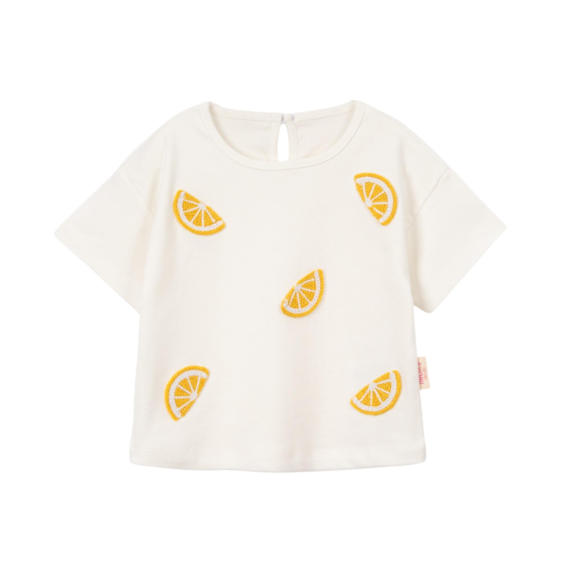 Limon Şort Etekli Kız Bebek İkili Takım