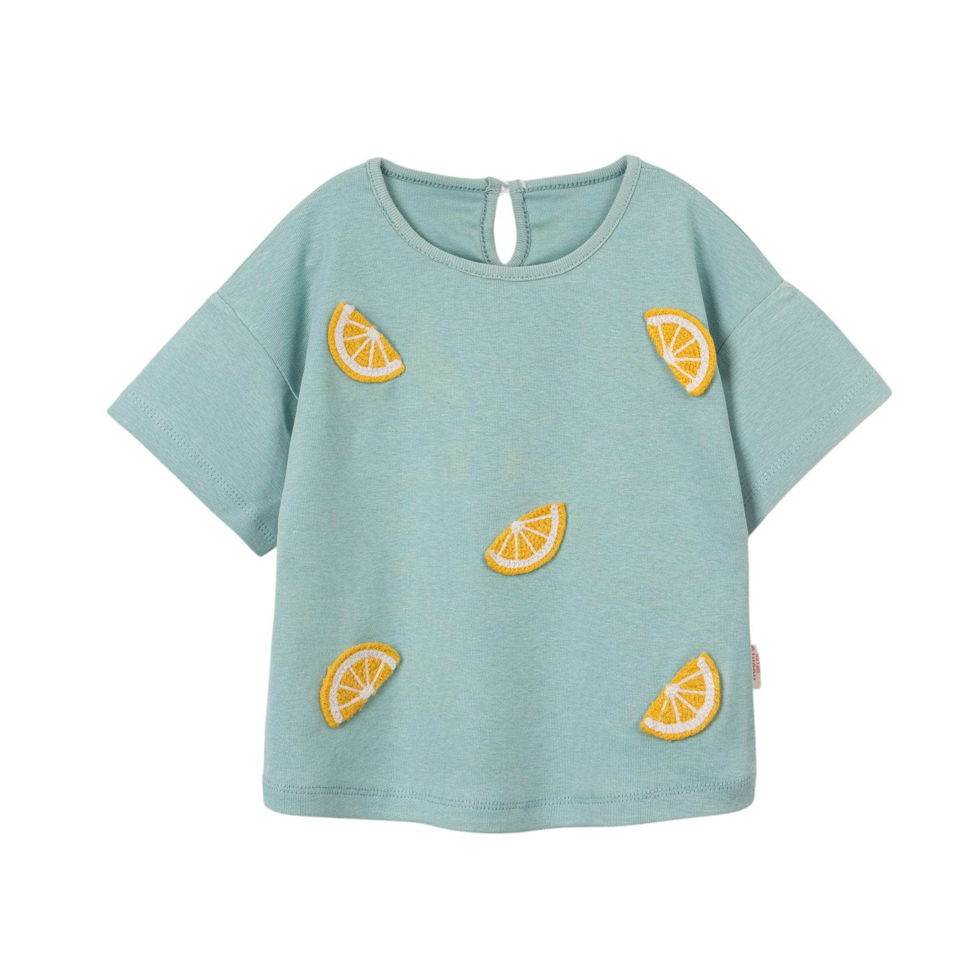 Limon Şort Etekli Kız Bebek İkili Takım