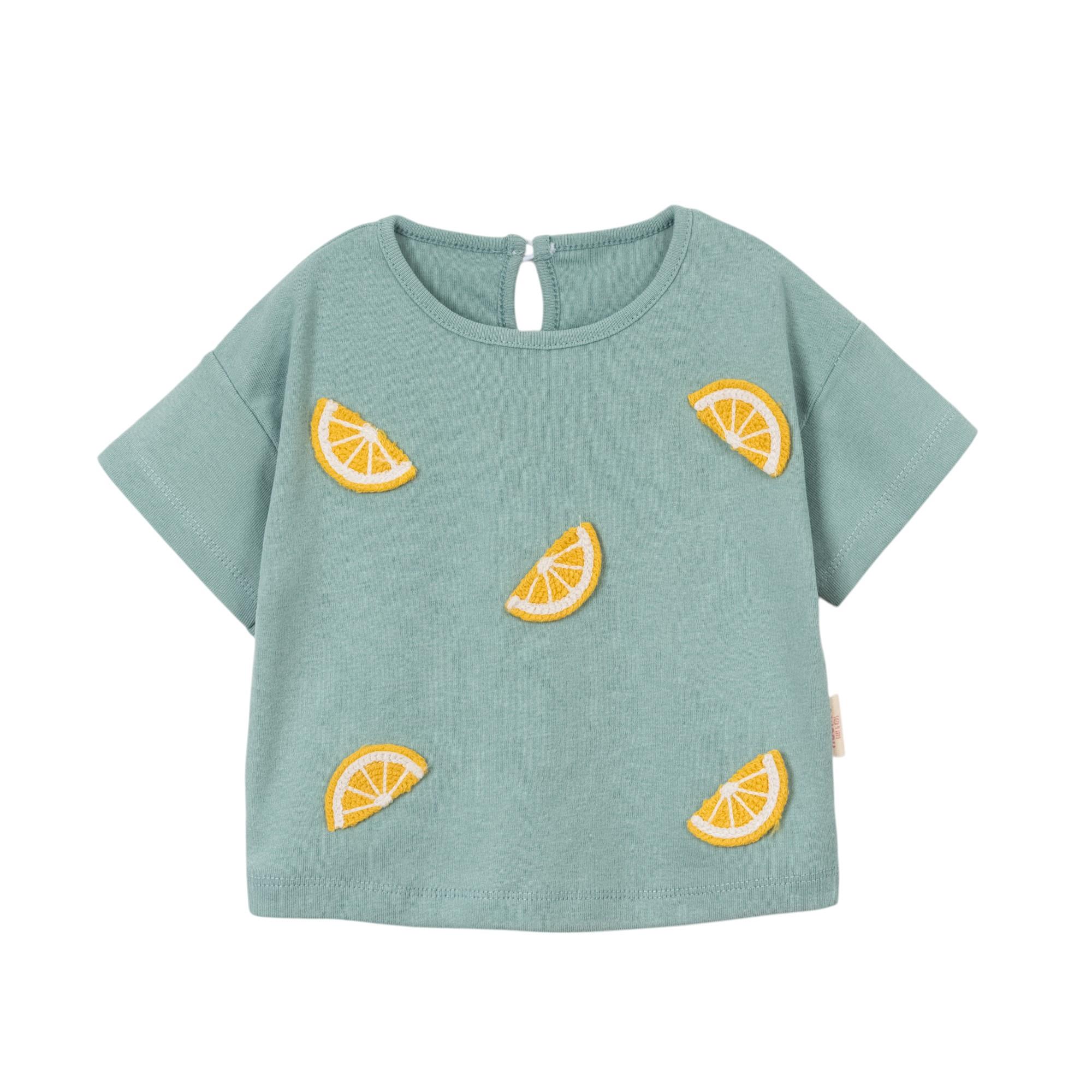 Limon Şort Etekli Kız Bebek İkili Takım