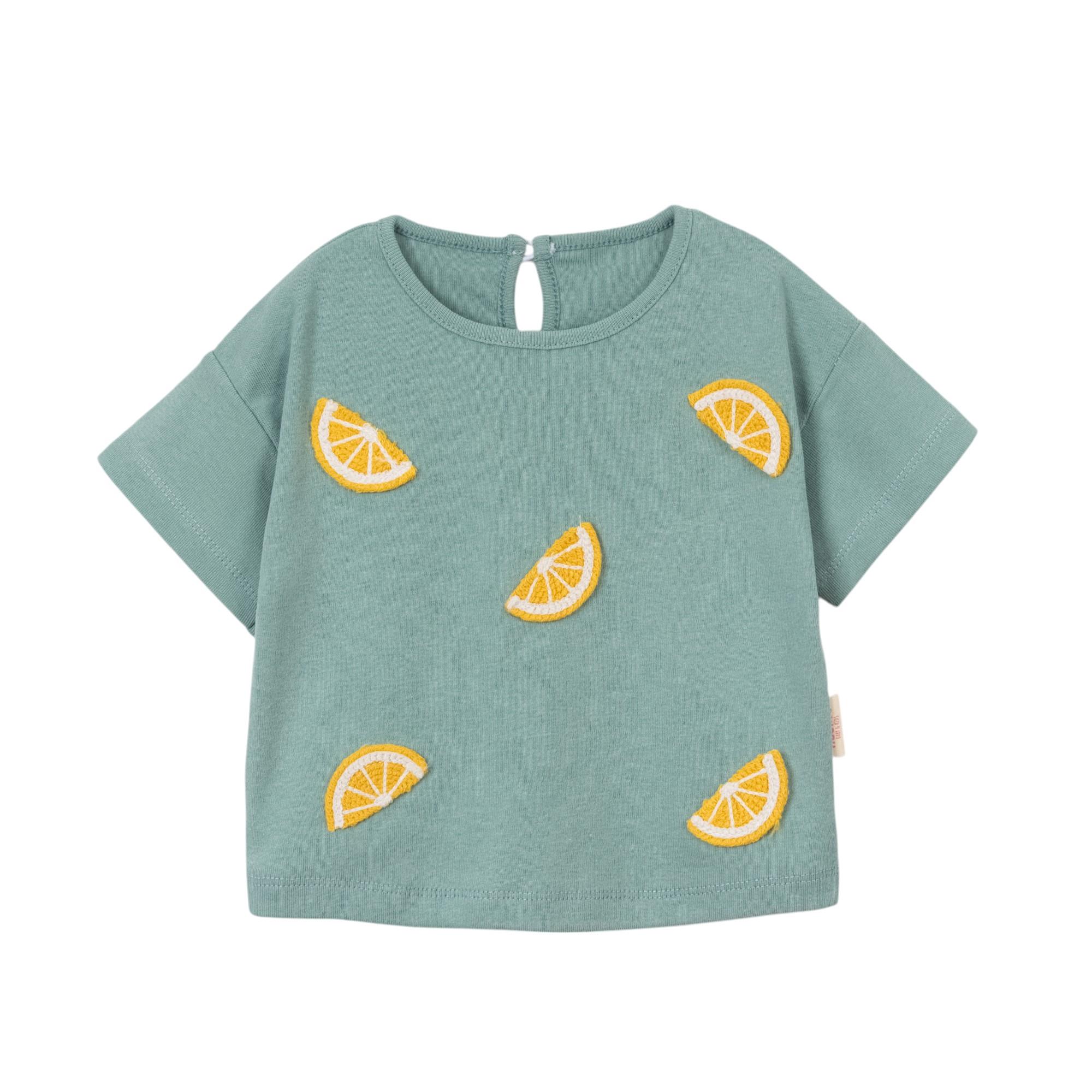 Limon Şort Etekli Kız Bebek İkili Takım