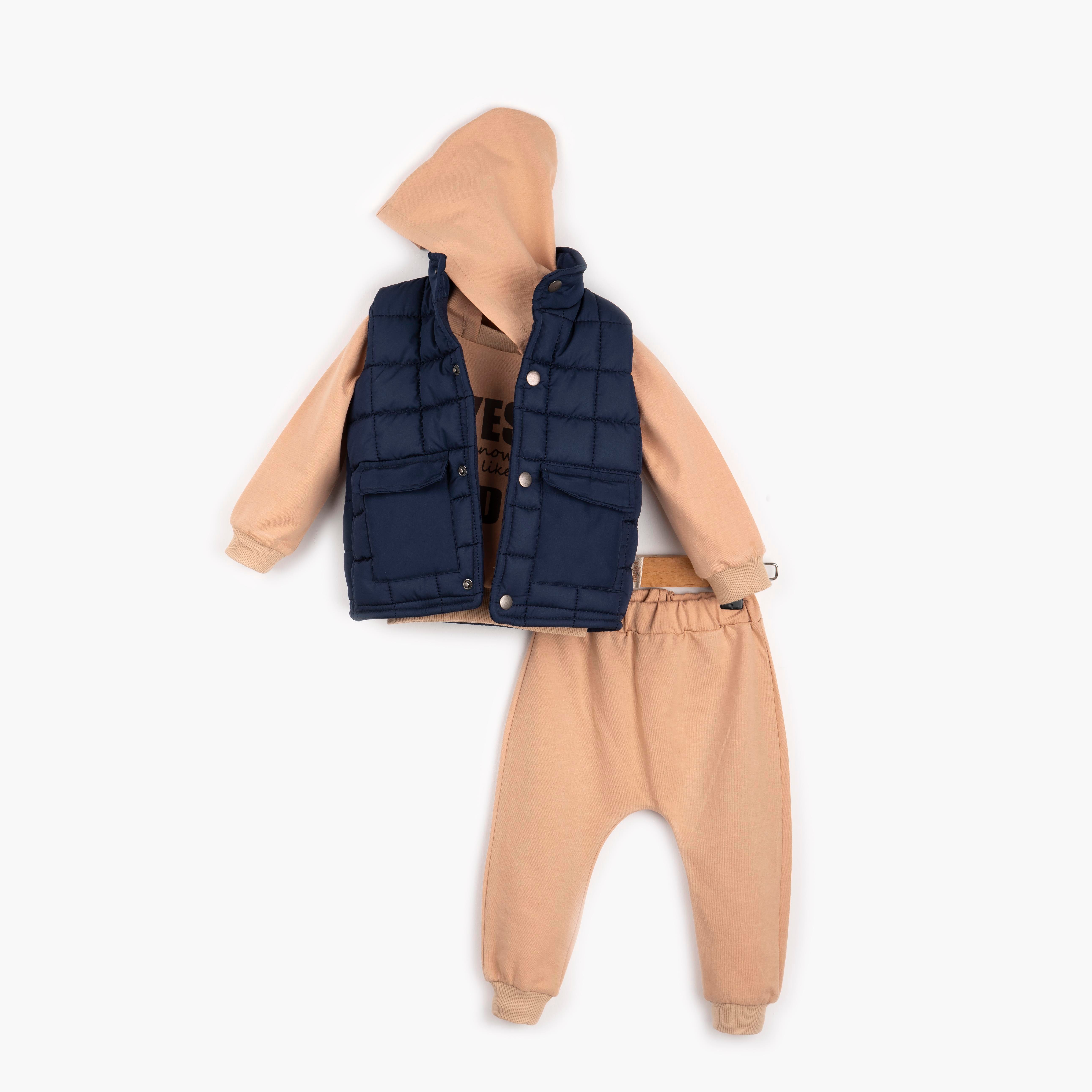 LOOK LIKE ŞİŞME YELEKLİ 3LÜ TAKIM - YAS