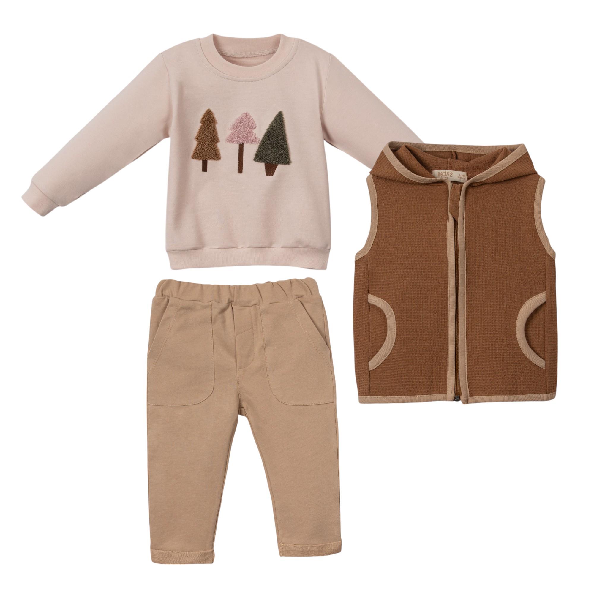 Mali Özgün Erkek Bebek Üçlü Takım