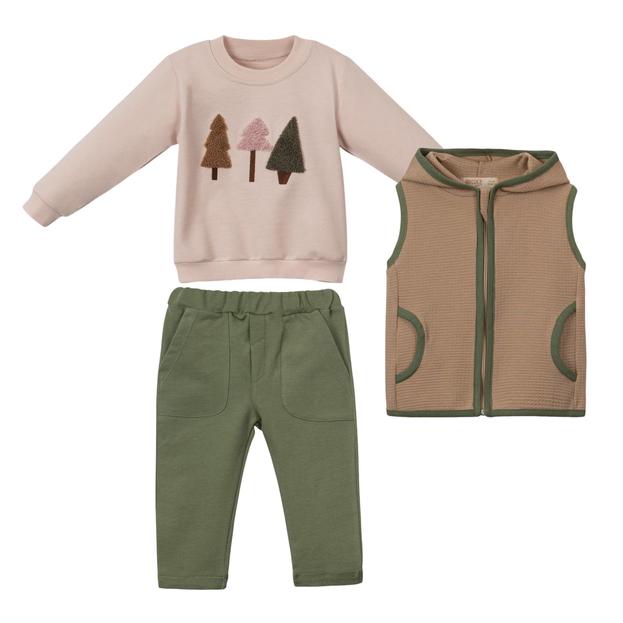 Mali Özgün Erkek Bebek Üçlü Takım