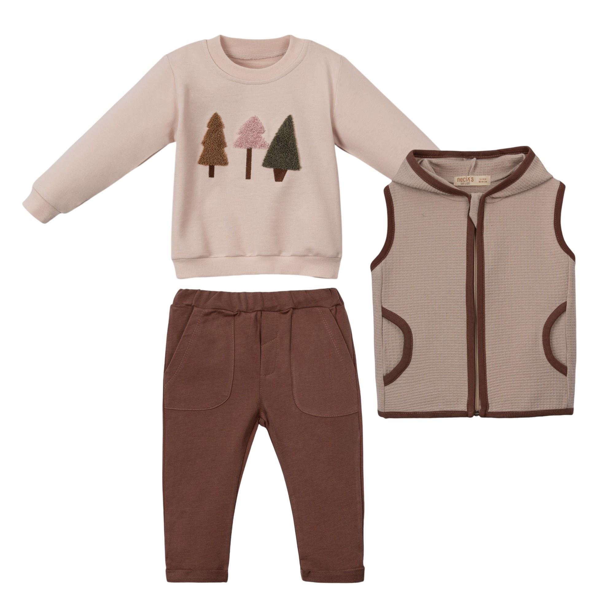 Mali Özgün Erkek Bebek Üçlü Takım