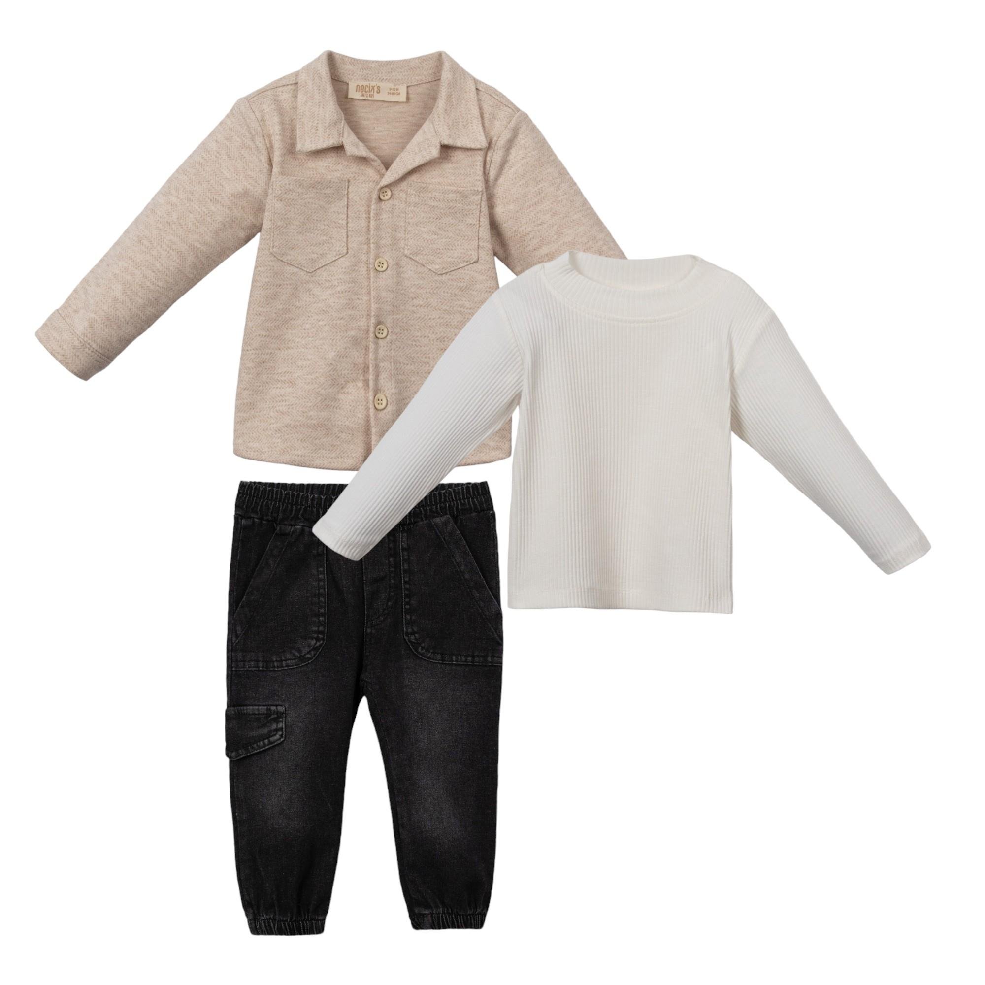 Malta Gömlekli Özgün Erkek Bebek Takım