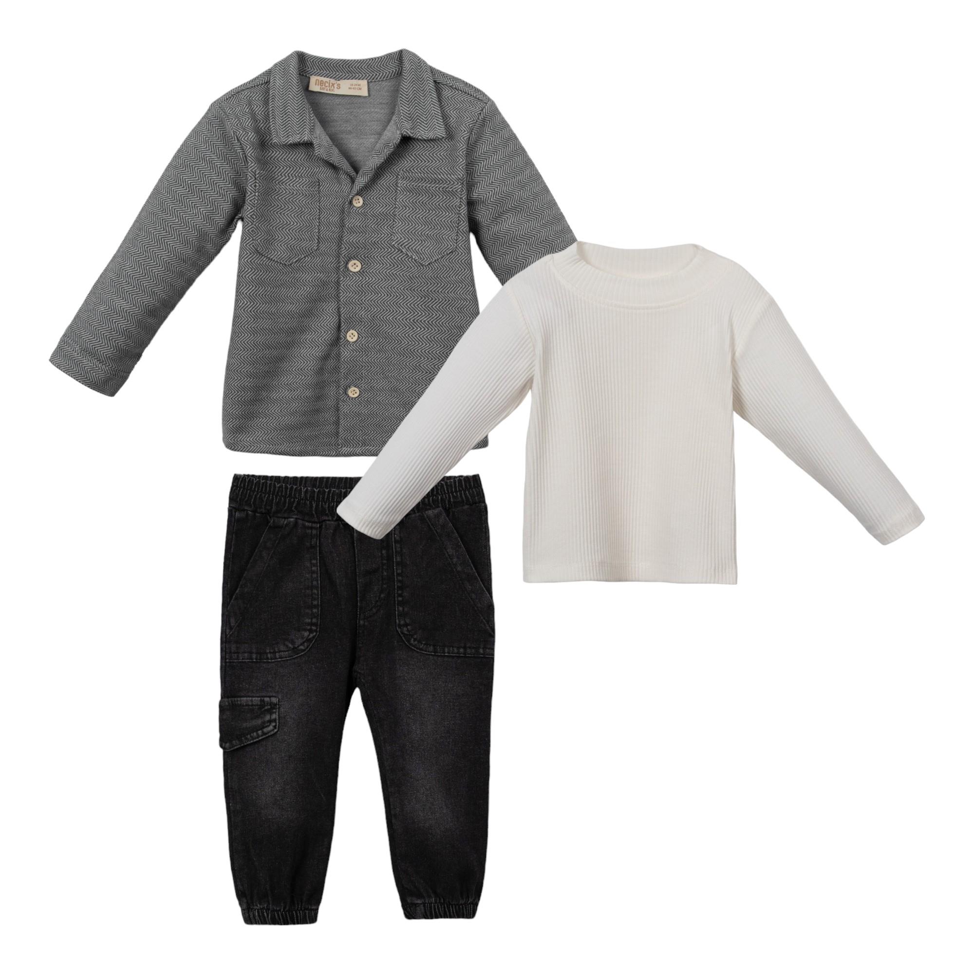 Malta Gömlekli Özgün Erkek Bebek Takım