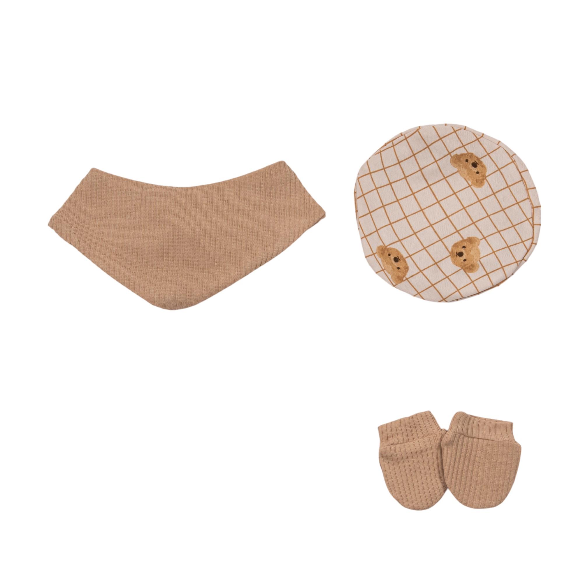 Mavi Özgün Erkek Bebek Hastane Çıkışı Beşli Set