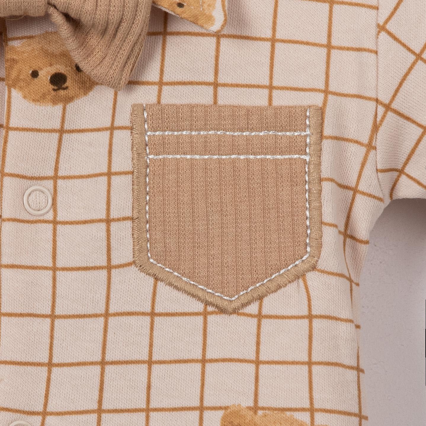 Mavi Özgün Erkek Bebek Hastane Çıkışı Beşli Set