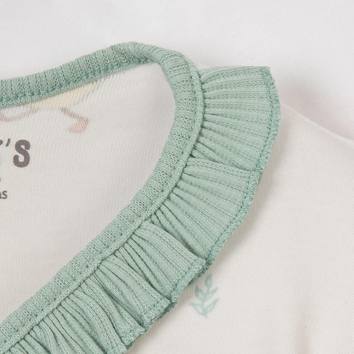 Mercan Ördek Desenli Hastane Çıkışı Beşli Set