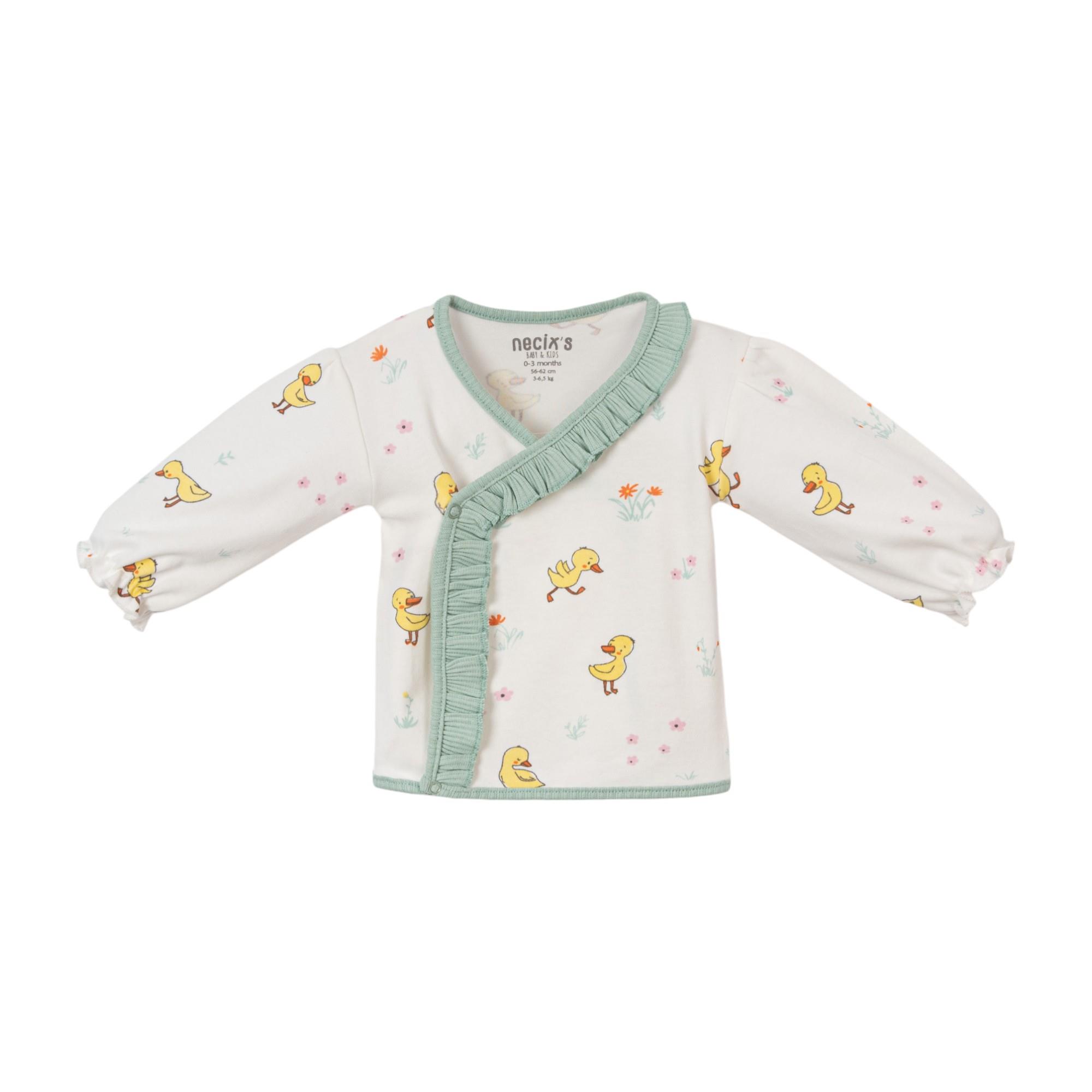 Mercan Ördek Desenli Hastane Çıkışı Beşli Set