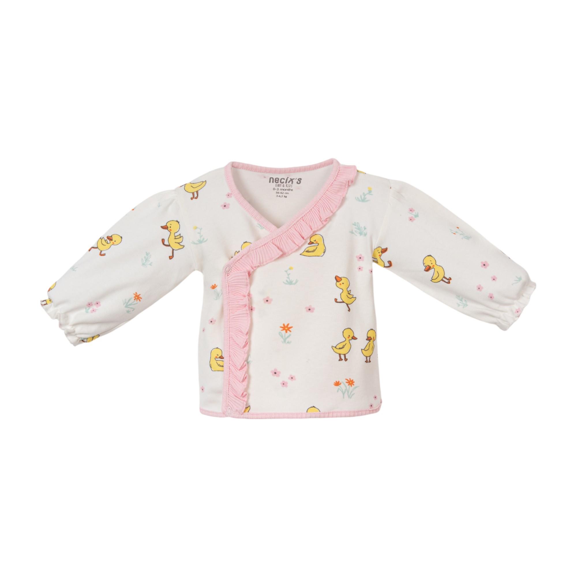 Mercan Ördek Desenli Hastane Çıkışı Beşli Set