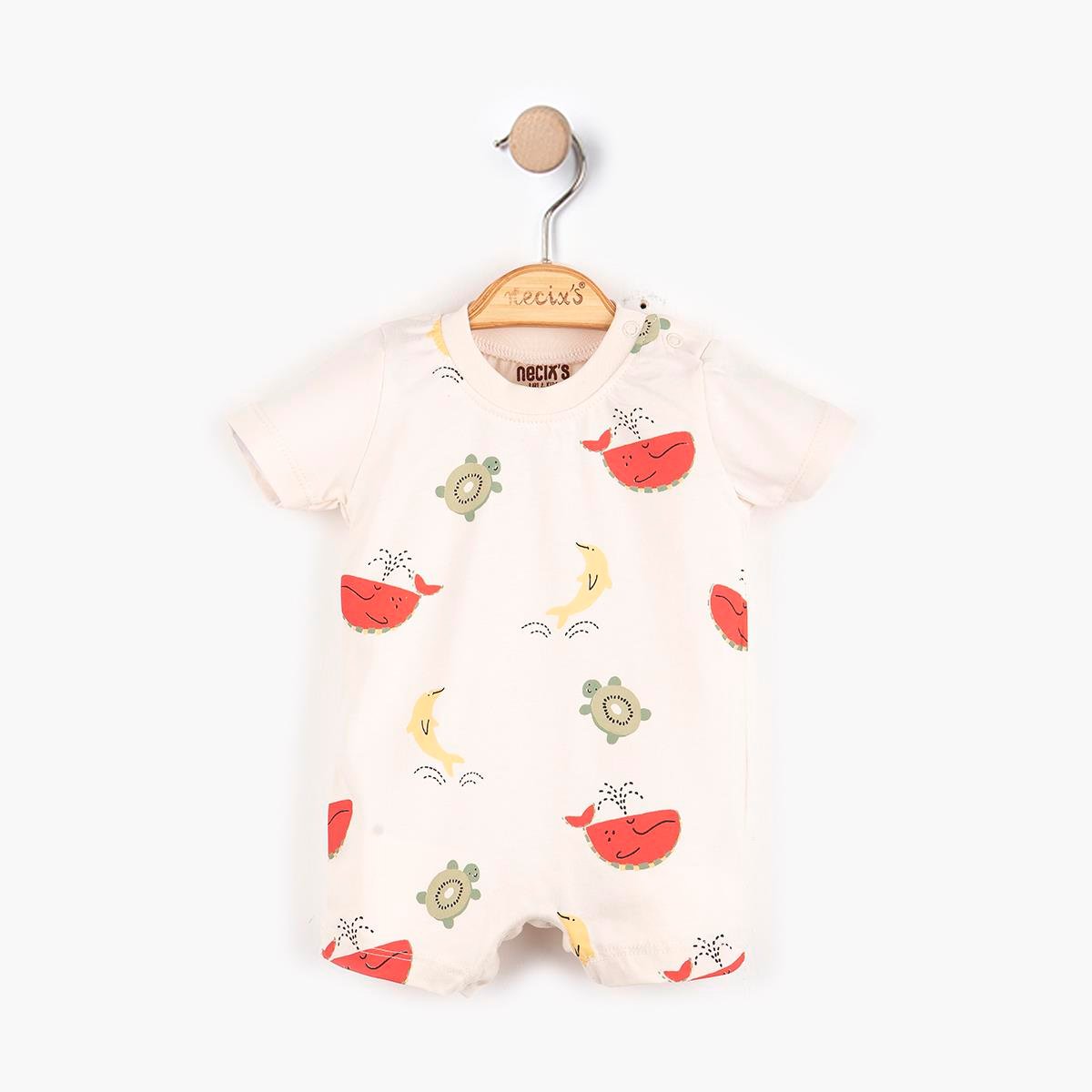 Meyve Temalı Erkek Bebek Tek Boy Tulum