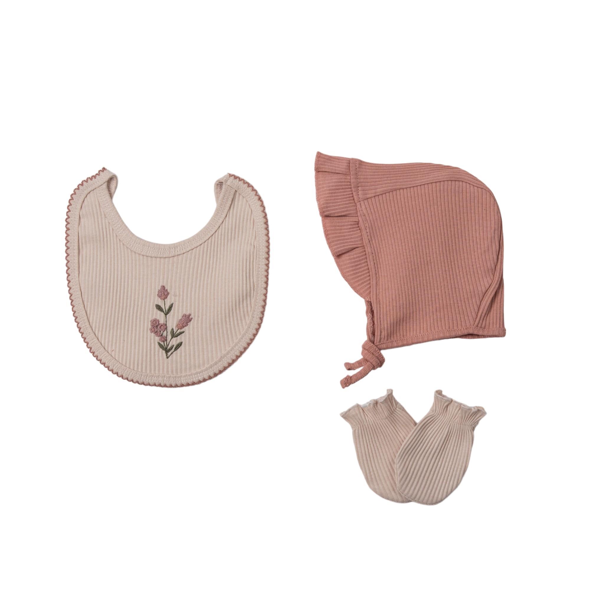 Mild Özgün Kız Bebek Hastane Çıkışı Beşli Set