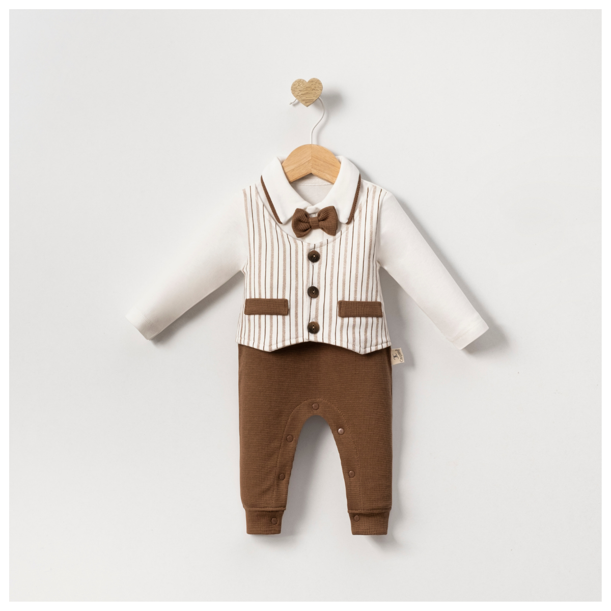 MİNİ CAYZEN ÇİZGİLİ ERKEK TULUM 0-9 AY