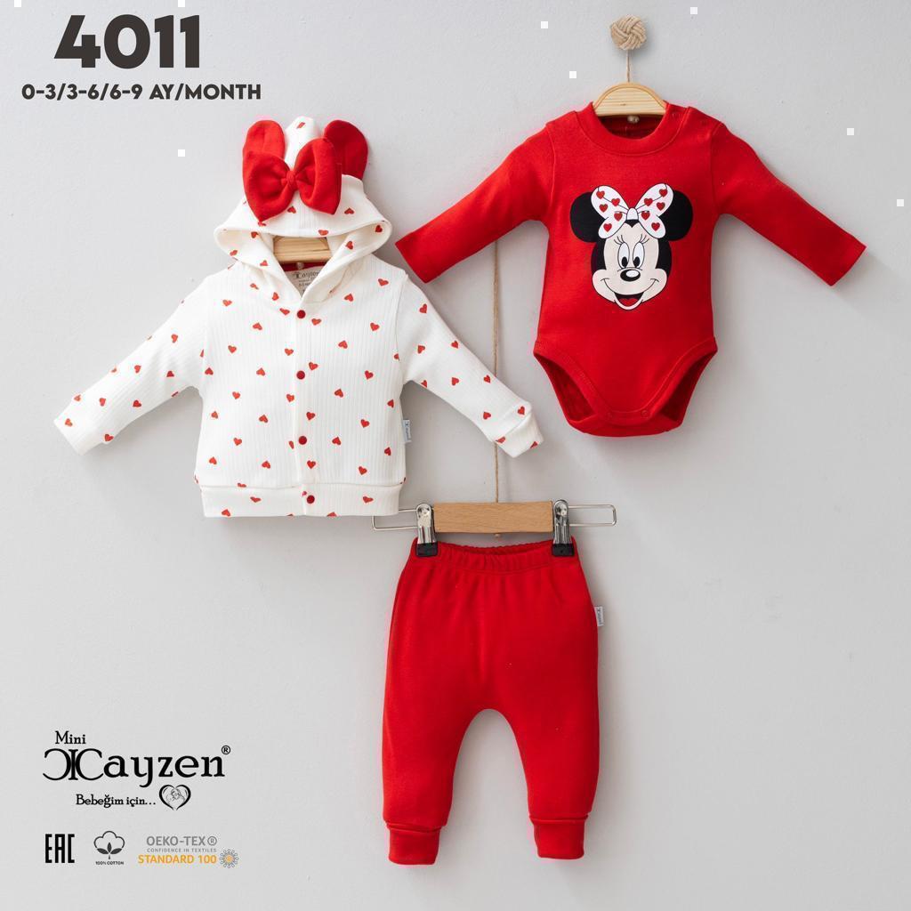 MİNİ CAYZEN HIRKALI KALPLİ 3LÜ TAKIM