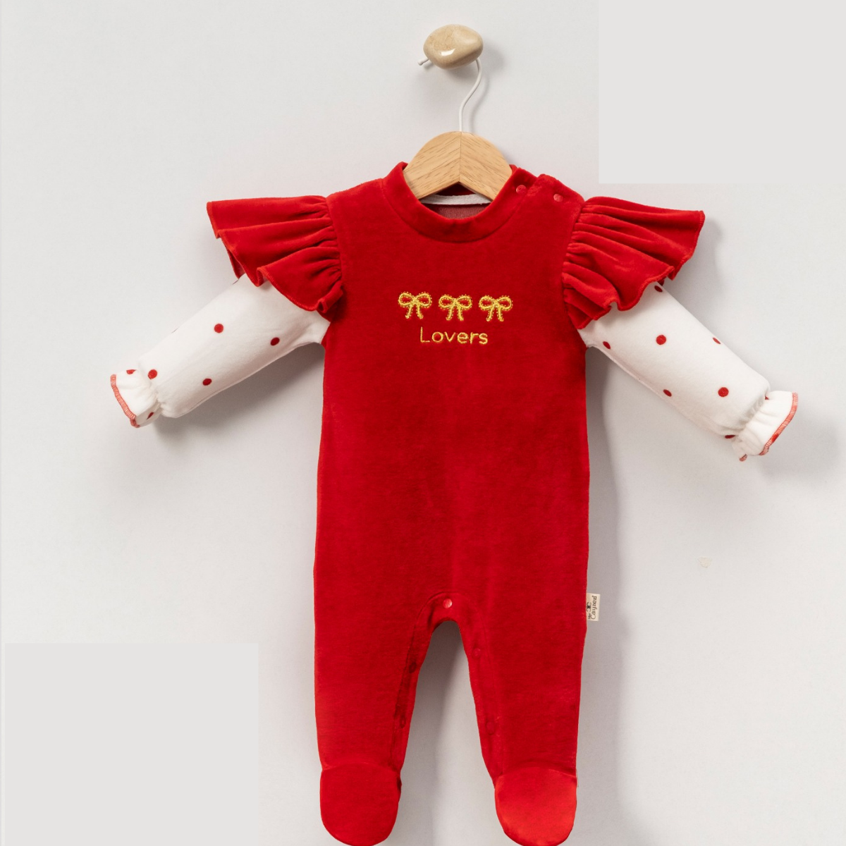 MİNİ CAYZEN KADİFE KIZ  BEBEK TULUM