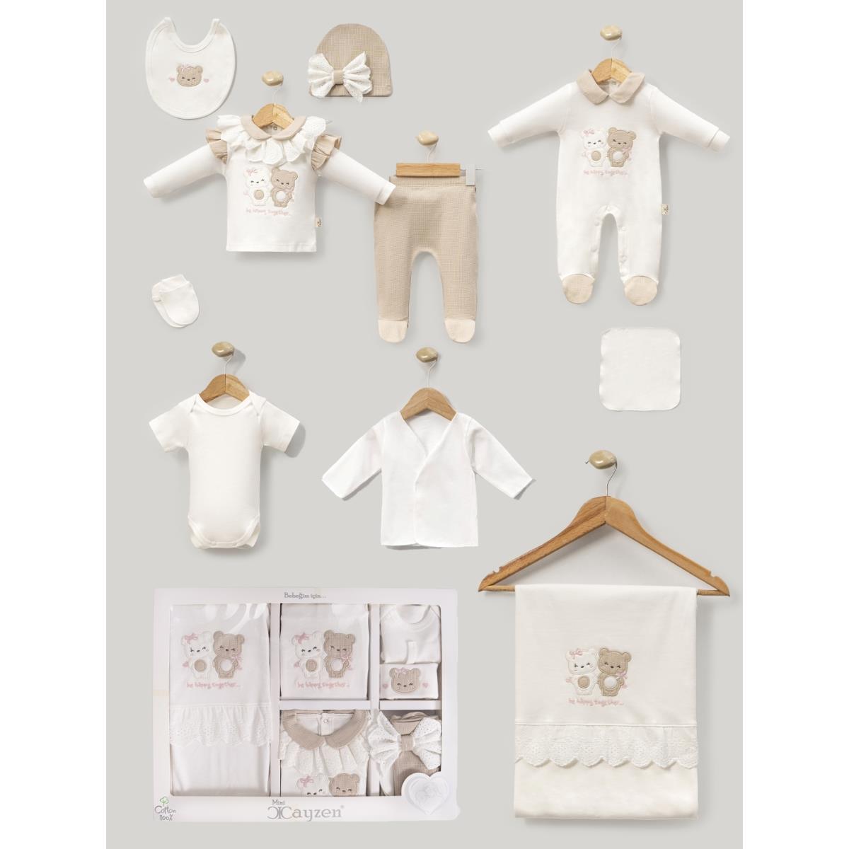 MİNİ CAYZEN KARDEŞ AYICIKLI UNİSEX 10 LU HASTANE ÇIKIŞI