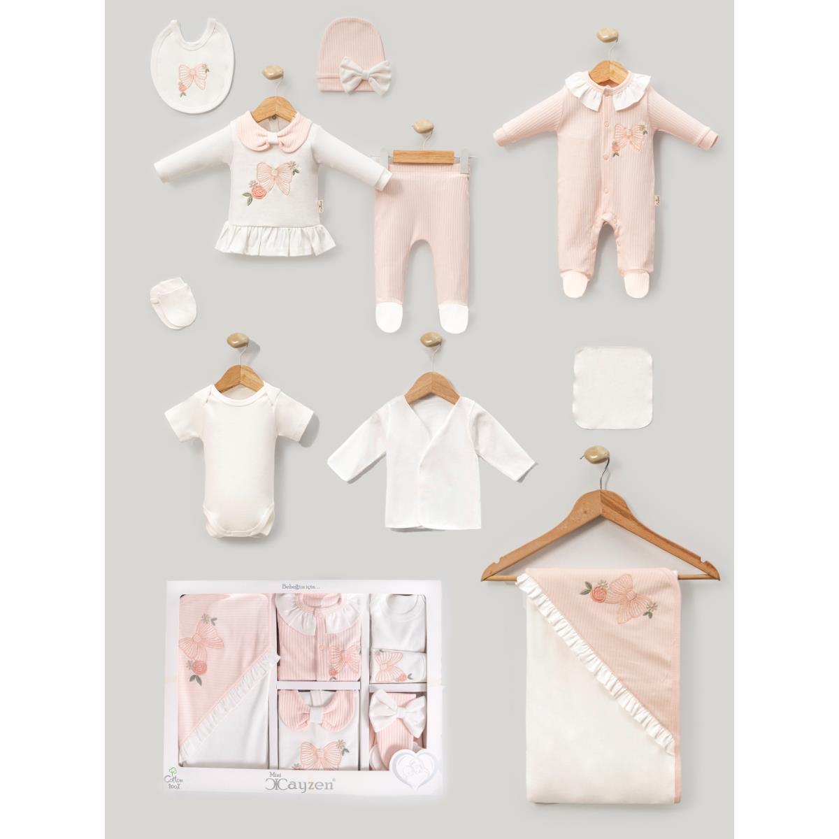 MİNİ CAYZEN KELEBEK NAKIŞLI KIZ BEBEK 10 LU SET