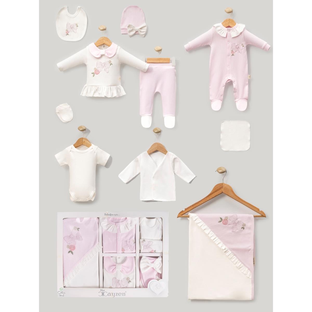 MİNİ CAYZEN KELEBEK NAKIŞLI KIZ BEBEK 10 LU SET