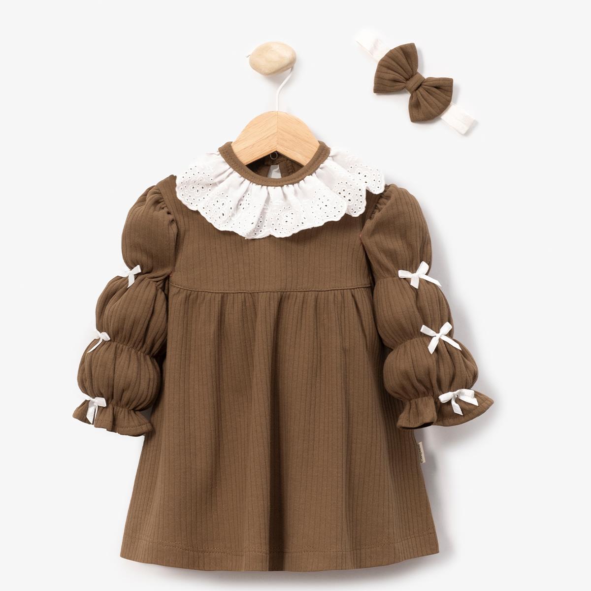 MİNİ CAYZEN KIZ 9/18 AY 3 FİYONKLU ELBİSE