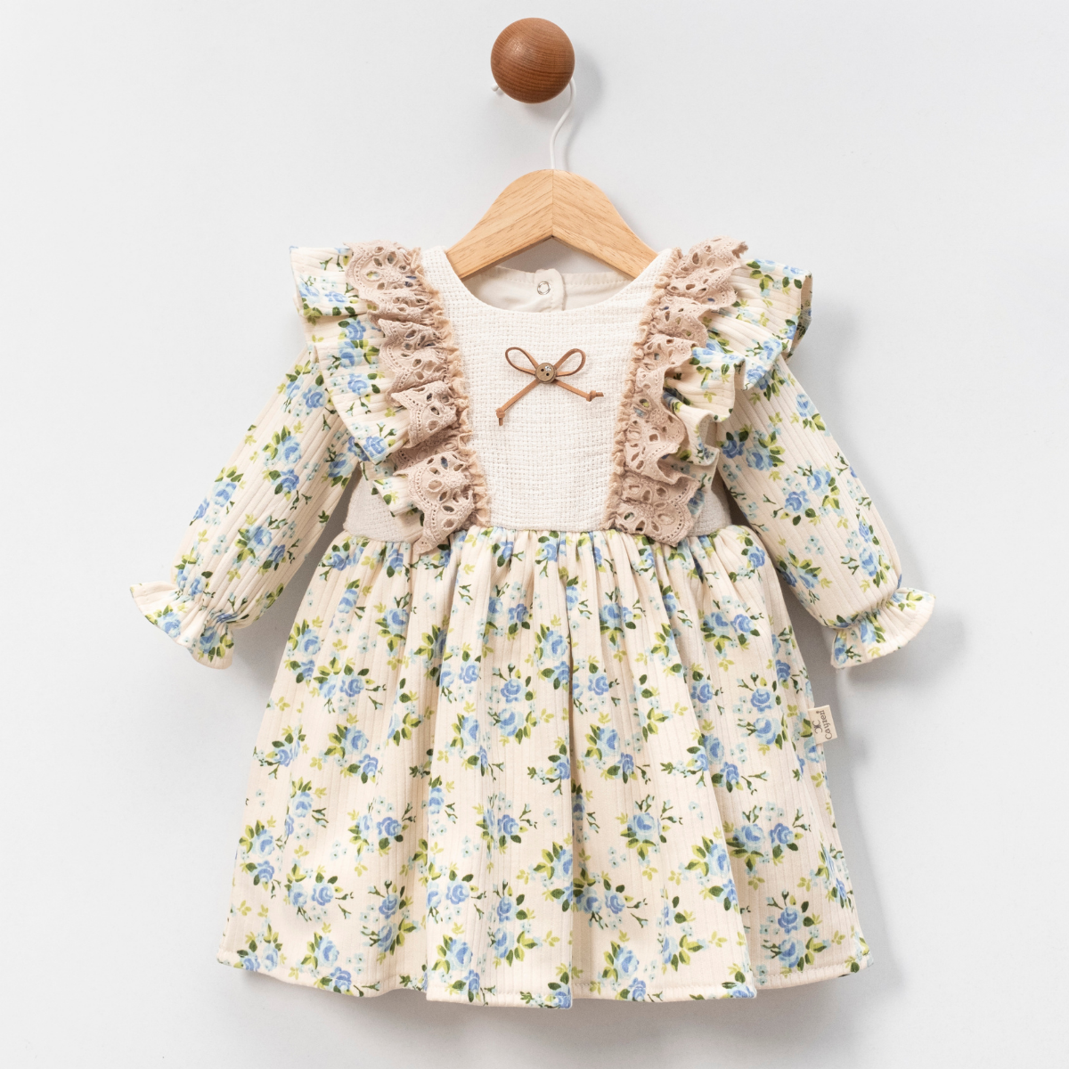 MINI CAYZEN KIZ BEBE HASIRLI ELBİSE 6-24 M