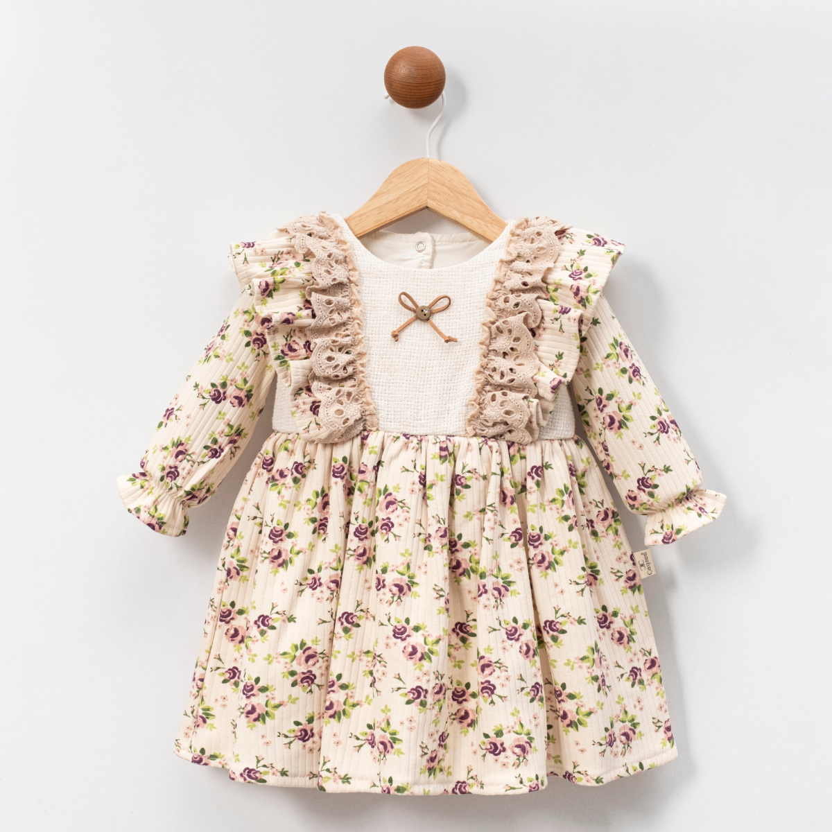 MINI CAYZEN KIZ BEBE HASIRLI ELBİSE 6-24 M