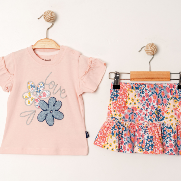 MİNİ WORLD SUMMER GARDEN ETEKLİ TAKIM  6-24 AY