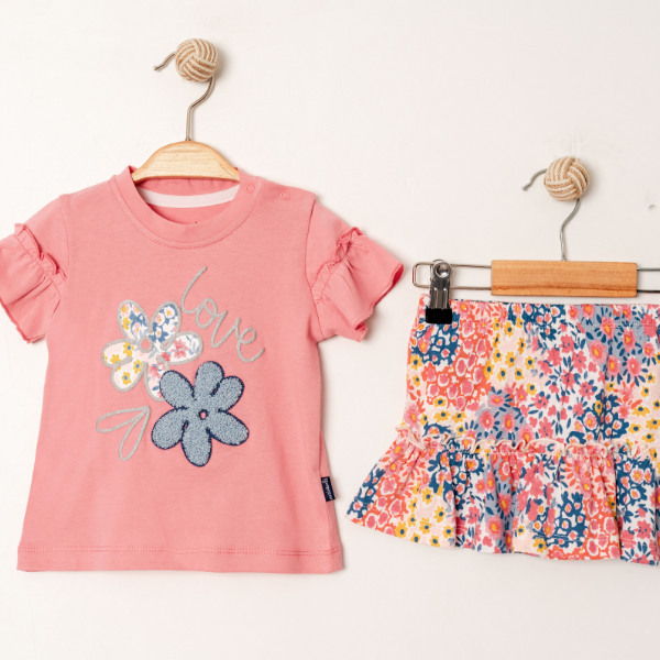 MİNİ WORLD SUMMER GARDEN ETEKLİ TAKIM  6-24 AY