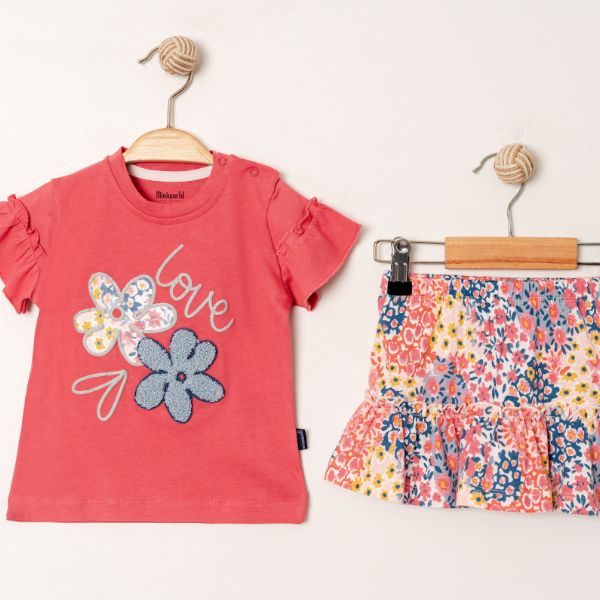 MİNİ WORLD SUMMER GARDEN ETEKLİ TAKIM  6-24 AY