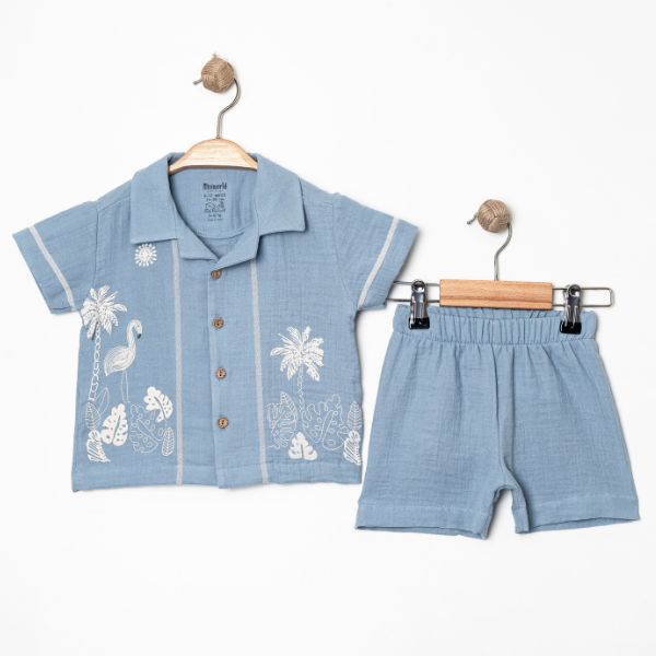 MİNİ WORLD SUMMER TİME GÖMLEKLİ TAKIM 6-24 AY