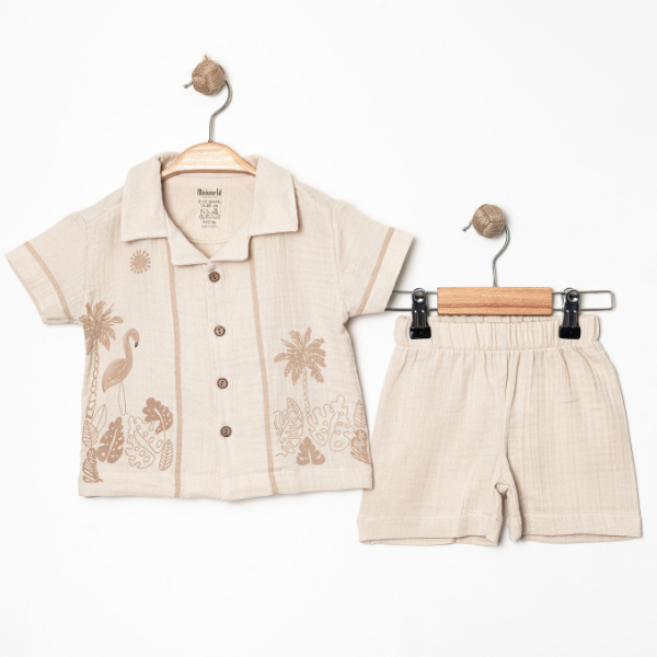 MİNİ WORLD SUMMER TİME GÖMLEKLİ TAKIM 6-24 AY