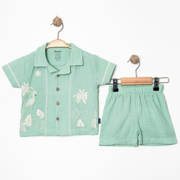 MİNİ WORLD SUMMER TİME GÖMLEKLİ TAKIM 6-24 AY