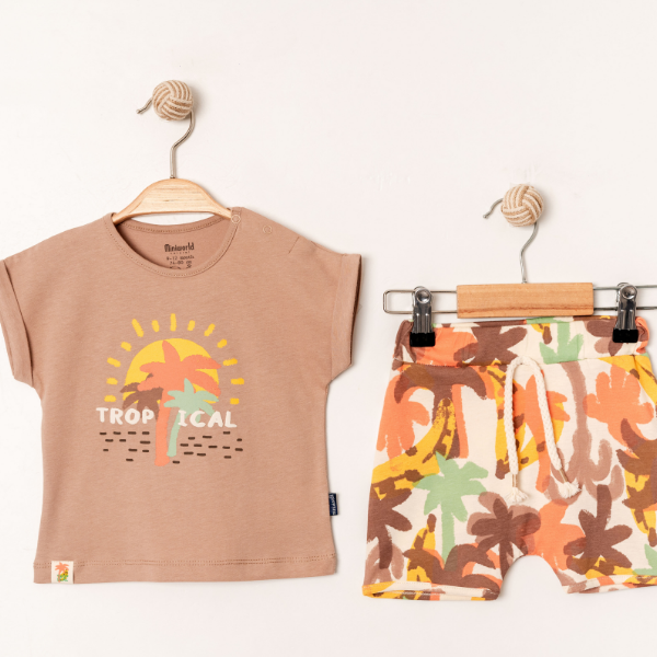 MİNİ WORLD TROPİKAL ŞORTLU TAKIM 6-24 AY