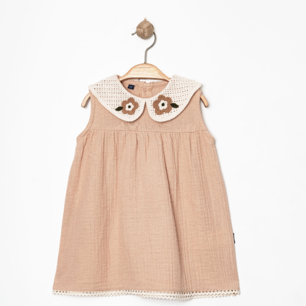 MİNİ WORLD YAKA DEYATLI ELBİSE 6-24 AY